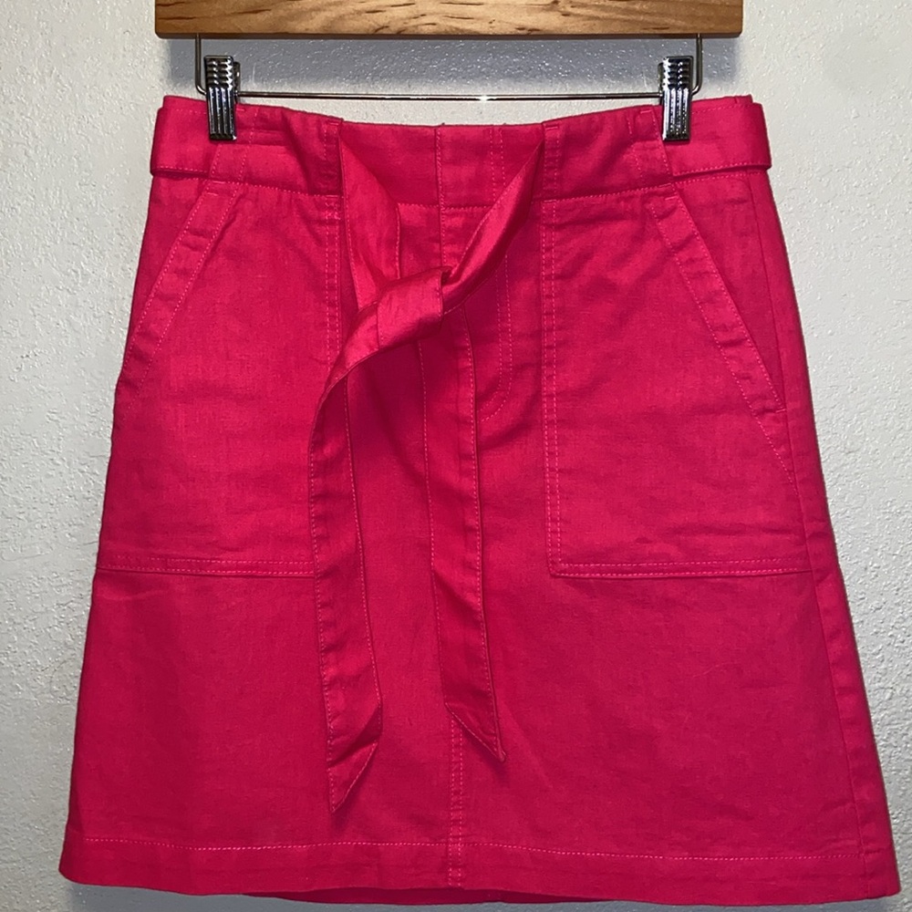 J.Crew NWT Casual Pink A-Line Lined Utility Skirt 3190